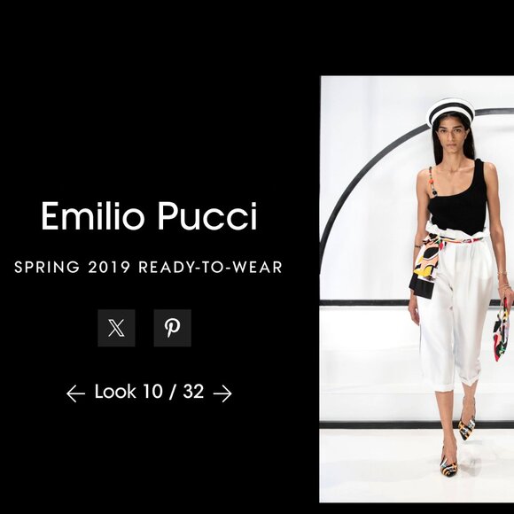 Authentic Emilio Pucci S/S 2019 Woven Striped Beret - Picture 2 of 8